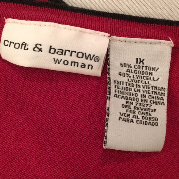 Red & Black 2 Piece Tank Top & Cardigan Sweater - Picture 5 of 6